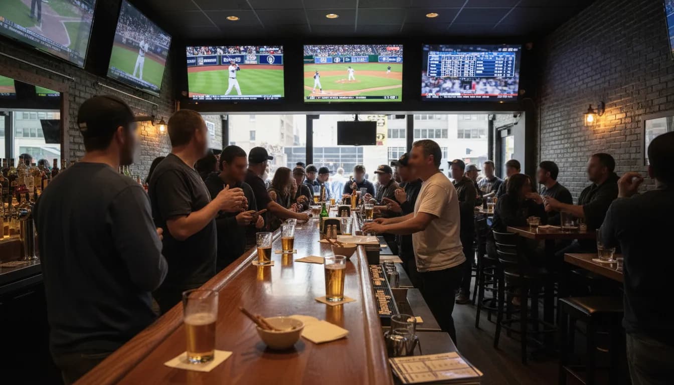 Your Guide to Watching Brewers vs Padres in New York City — photorealistic New York City editorial scene