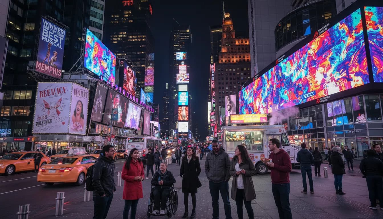 Sky vs Storm in New York City: A Group Social Experience Guide — photorealistic New York City editorial scene