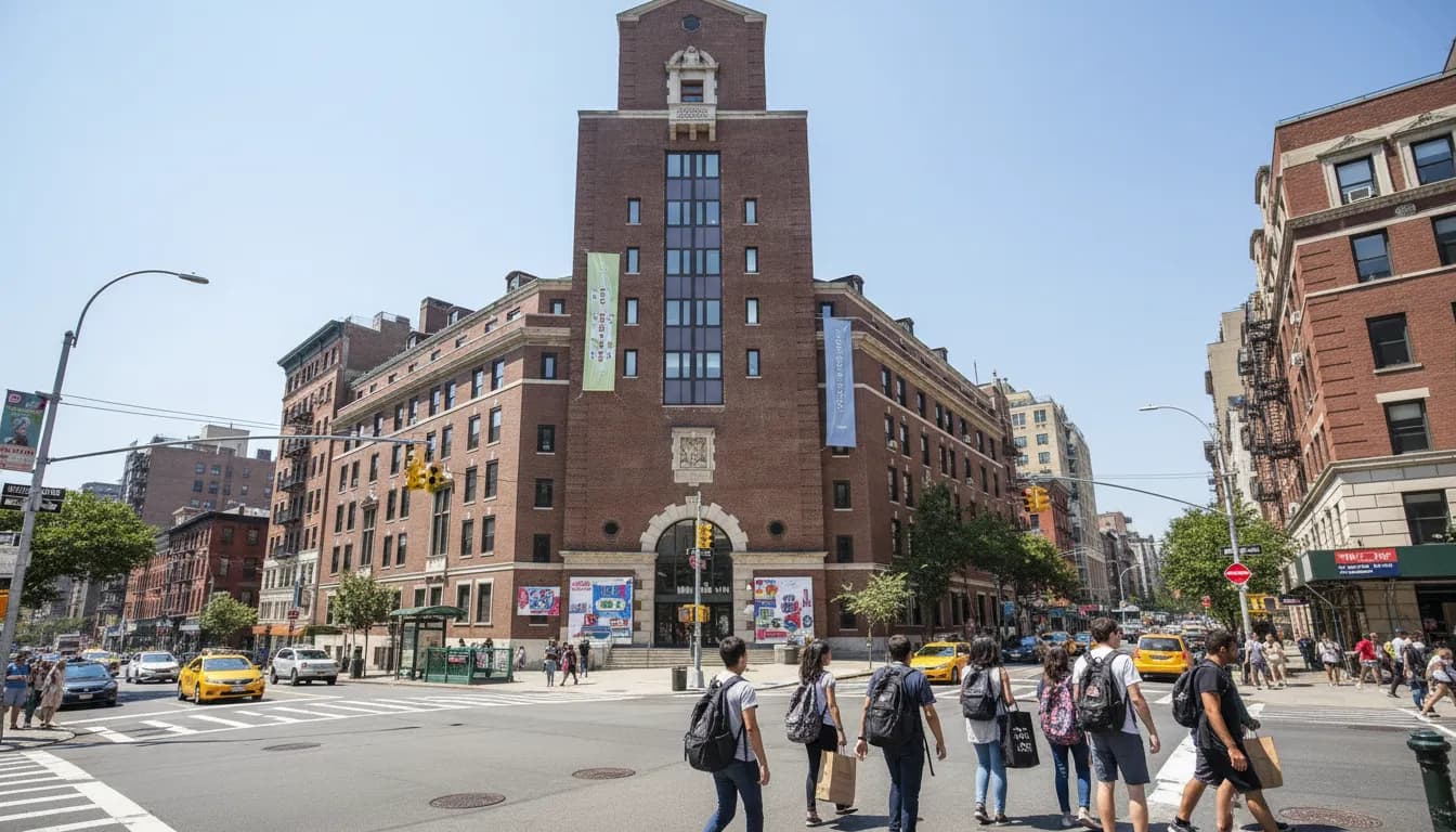 Back to School Prep: How Singer Can Help NYC Students — photorealistic New York City editorial scene