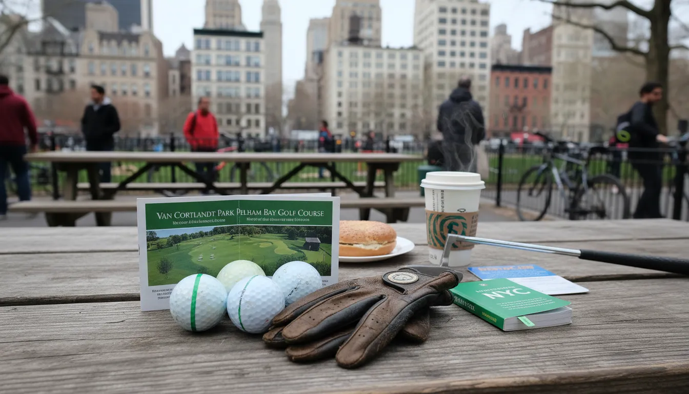 Zach Holland Golf in NYC: A Weekend Recreational Route — photorealistic New York City editorial scene