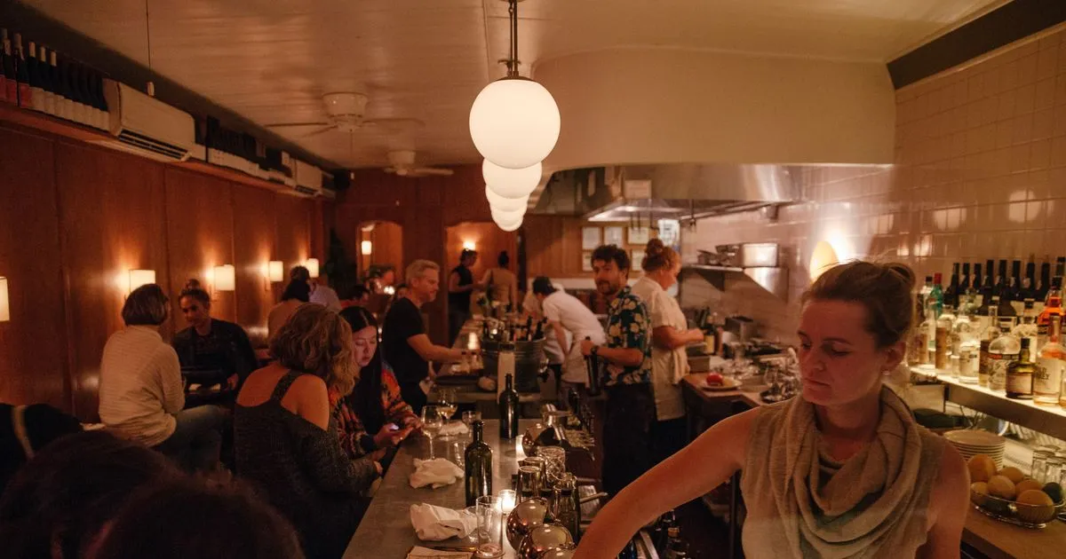 A typical Cervo's evening under the warm bar light