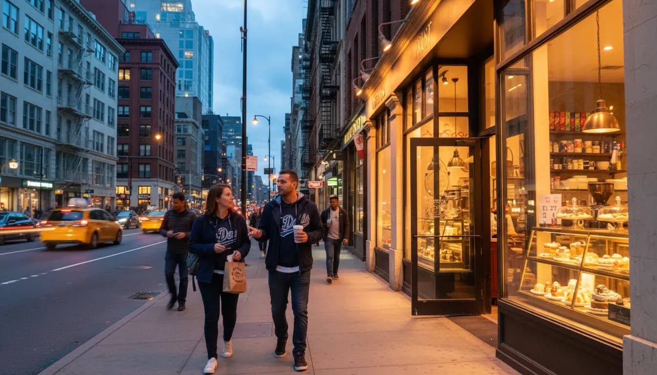 Local detail for NYC Coffee & Dessert Route for the Dodgers Score Obsessed
