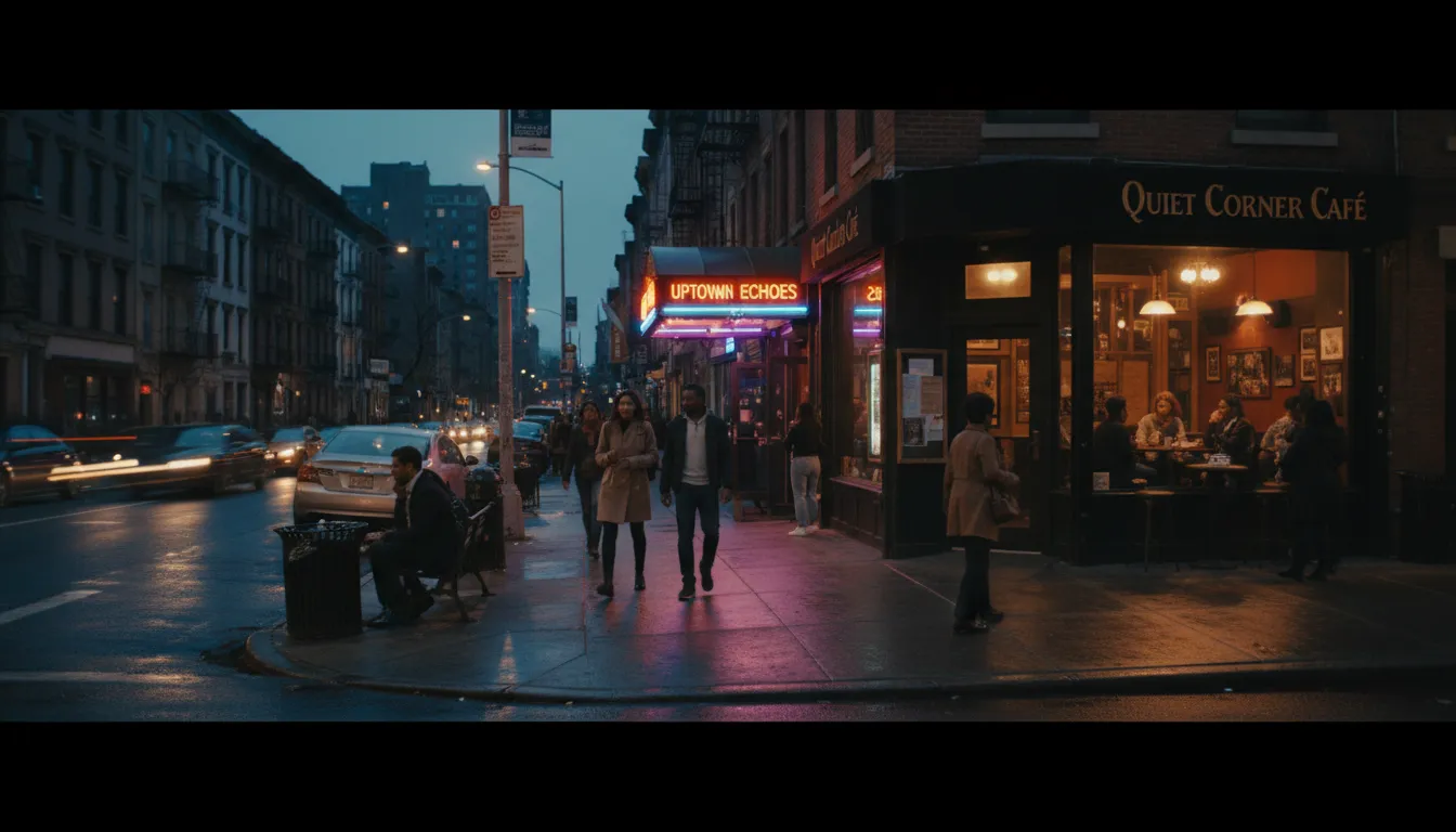 Practical city scene for Tupac's NYC Legacy: Nightlife Spots for Reflection and Conversation