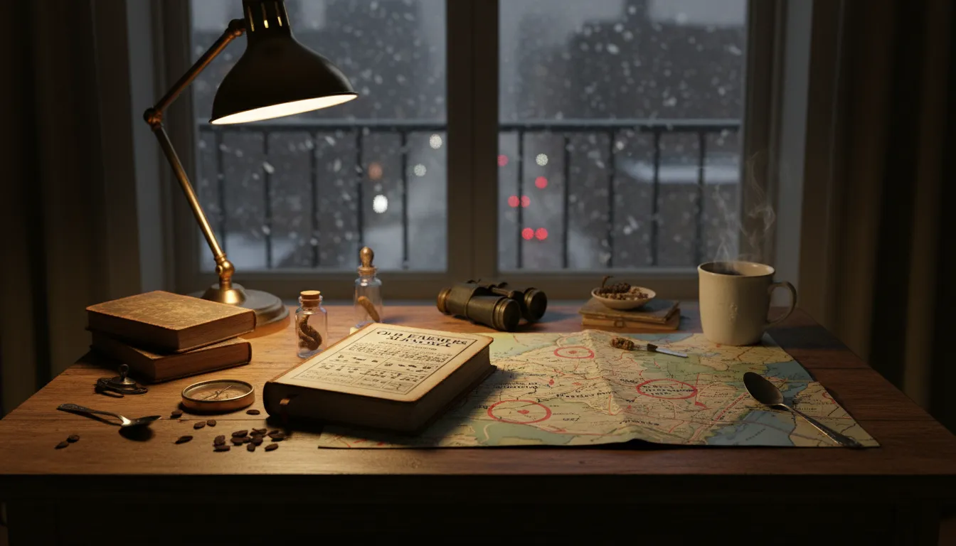 Practical city scene for Old Farmers Almanac Winter Forecast: NYC Weather Oddities Walk