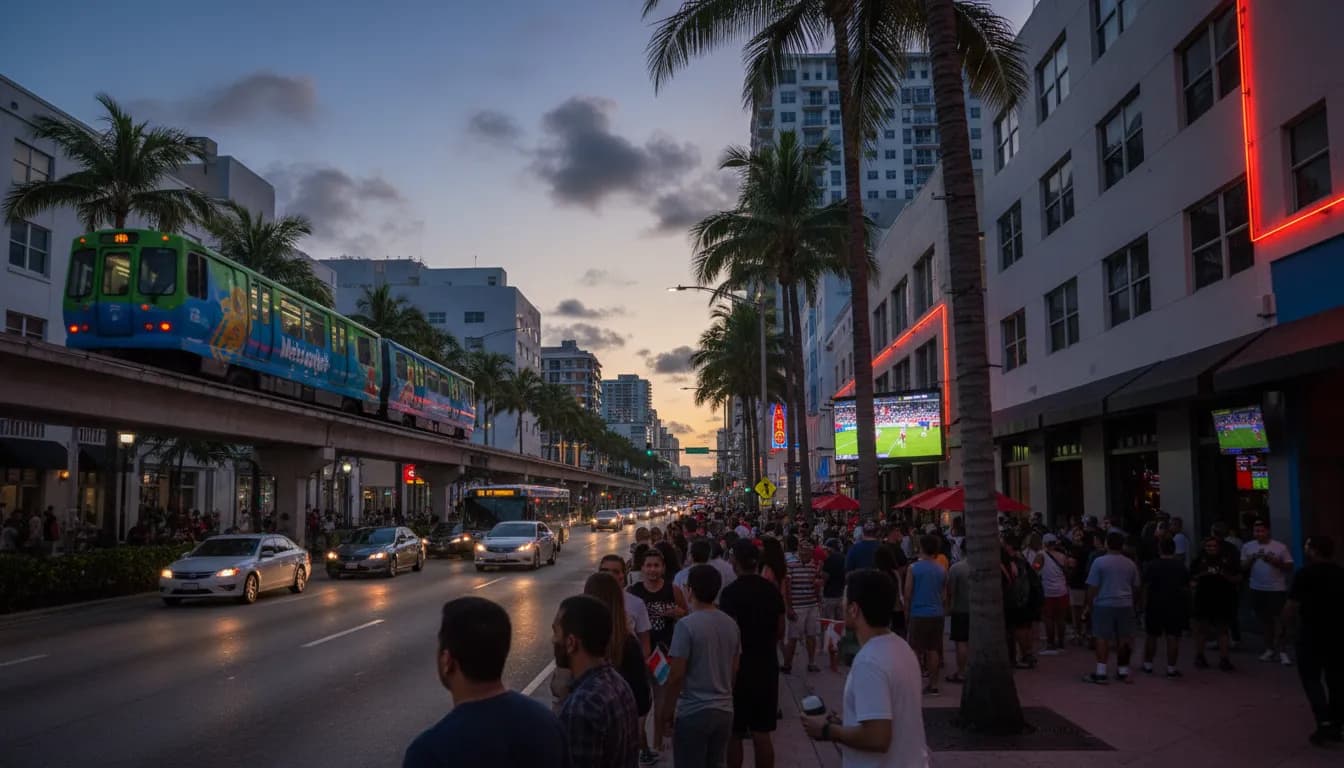 Practical city scene for Mexico vs USA U20: Miami's Top Verified Watch Party Locations