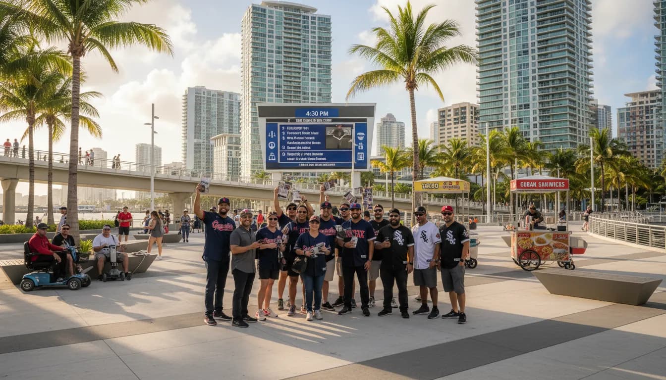 Practical city scene for Guardians vs White Sox: Miami Fan Meetup & Social Guide