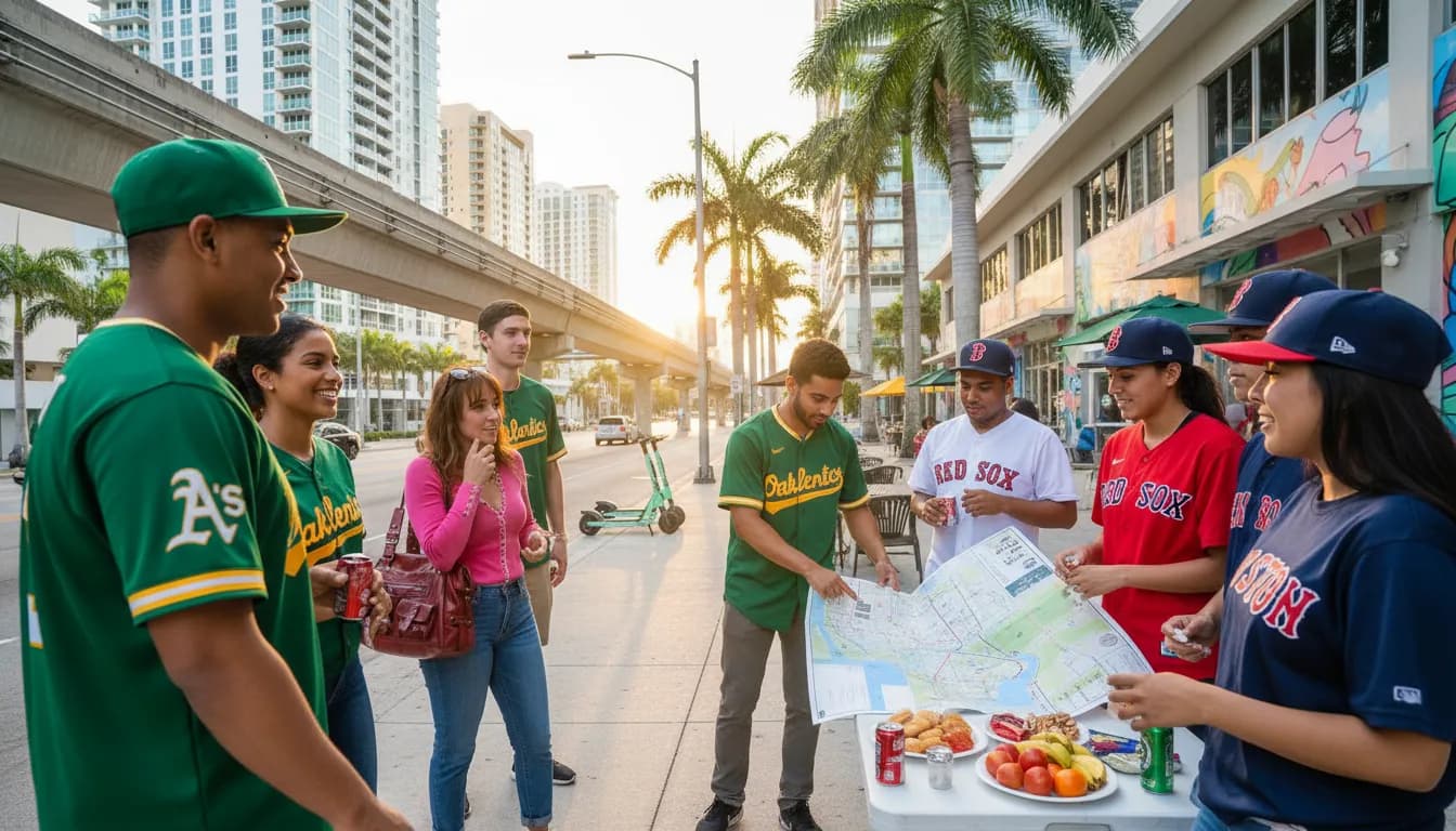 Local detail for Athletics vs Red Sox: Miami Mixed-Fandom Meetup Plan