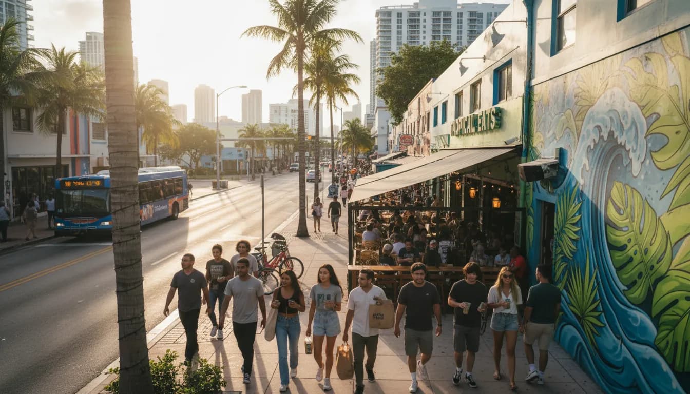 Local detail for Miami Dining Adventures: Mountain Dew Baja Blast Inspired Restaurant Choices