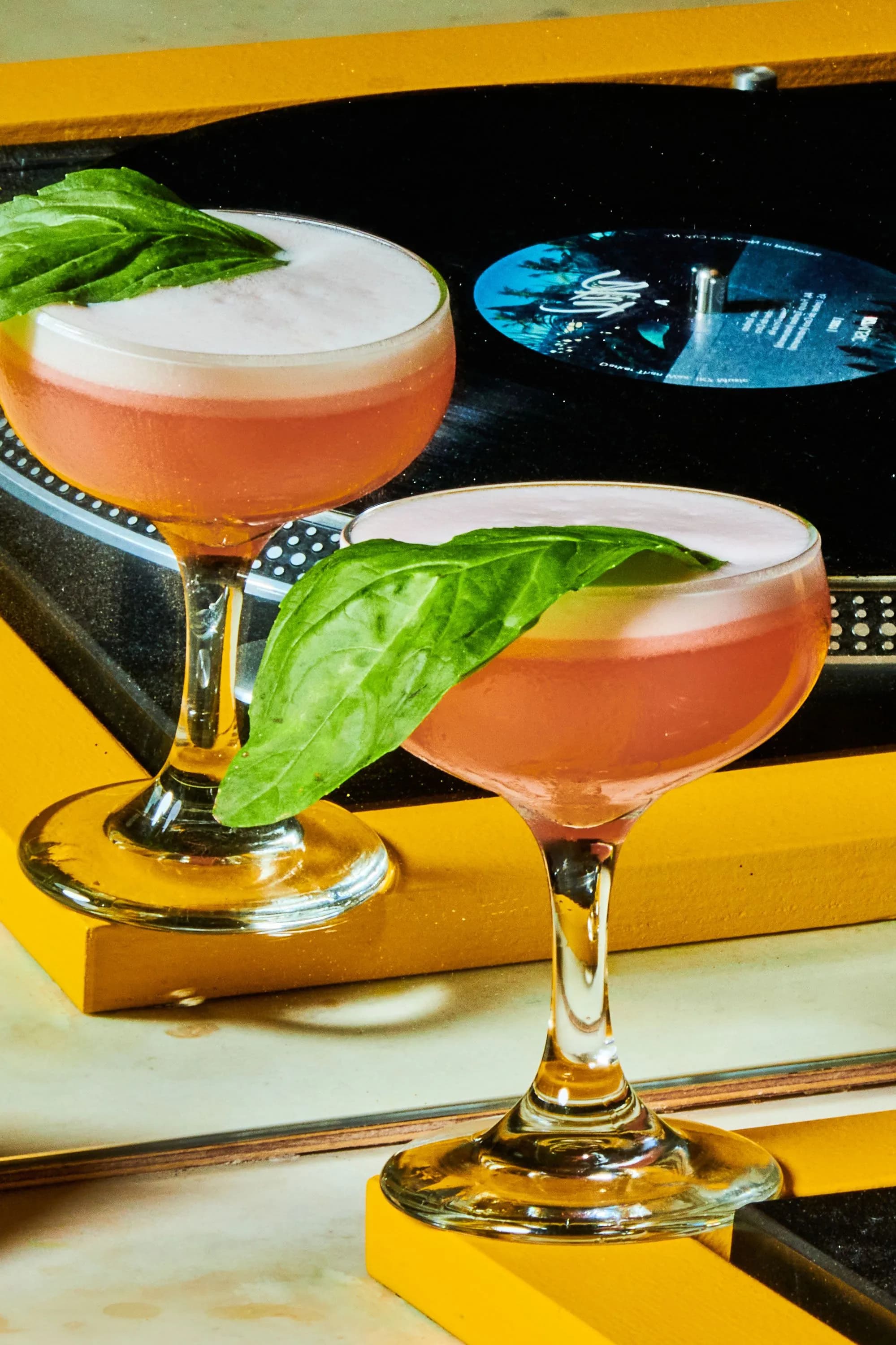 Eavesdrop's bar with the night's record program already cued