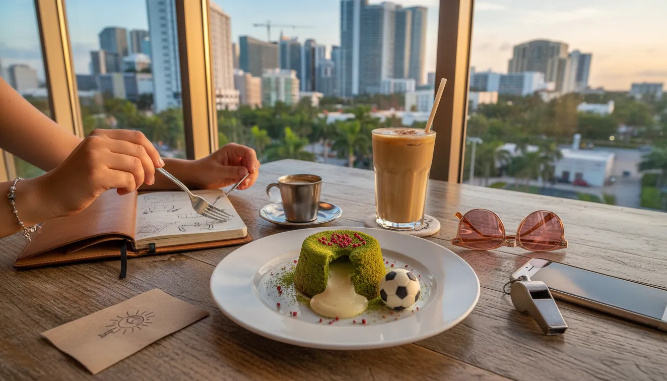 Practical city scene for inter miami vs monterrey: Miami Coffee Break Timing Guide