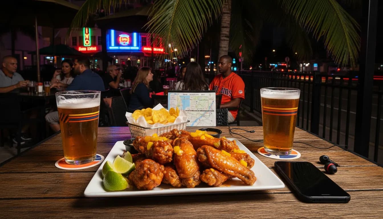 Miami Nightlife for Astros vs Padres Fans: Where to Enjoy the Game — photorealistic Miami editorial scene