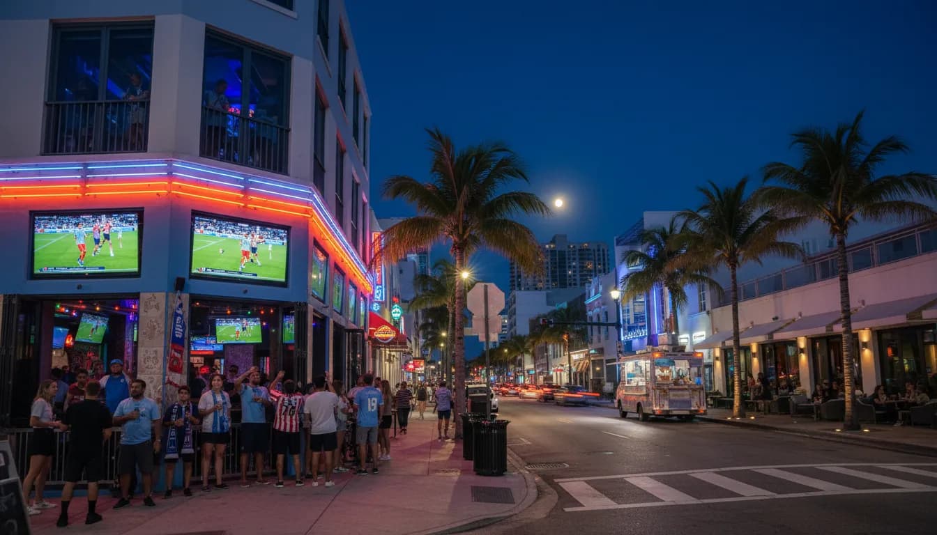 Local detail for Man City vs Atlético Madrid: Miami Nightlife for Soccer Enthusiasts