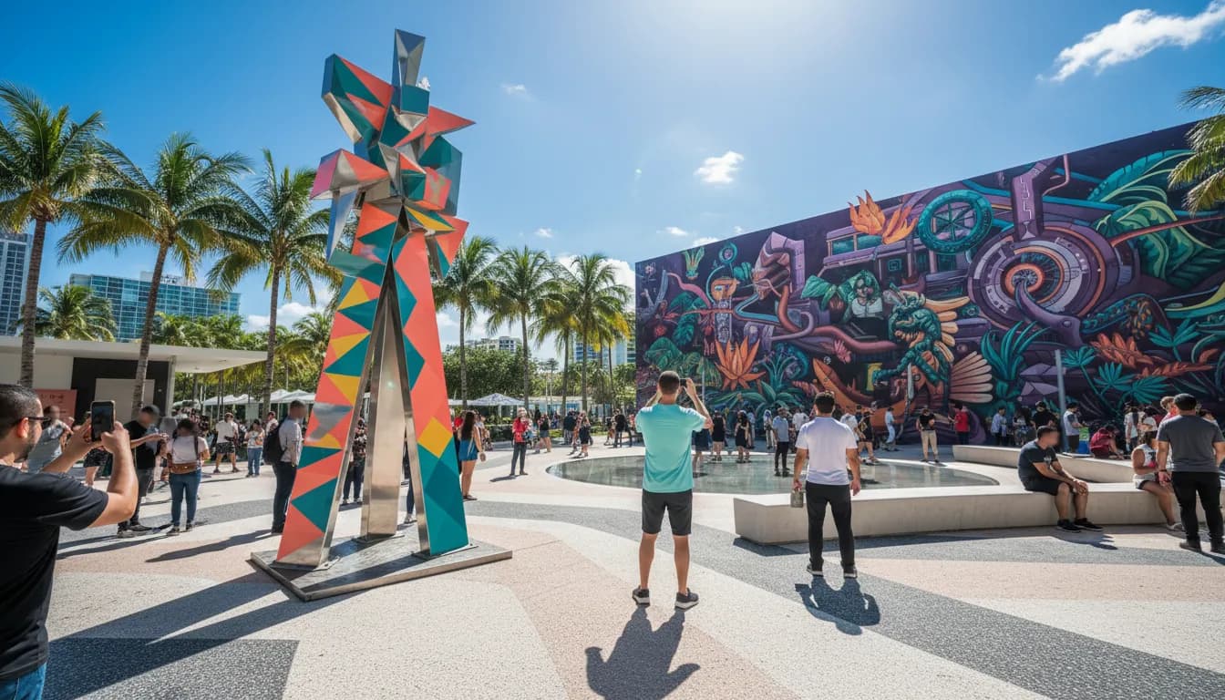 Getty Images Inspired: Miami's Most Photogenic Public Art and Locations — photorealistic Miami editorial scene
