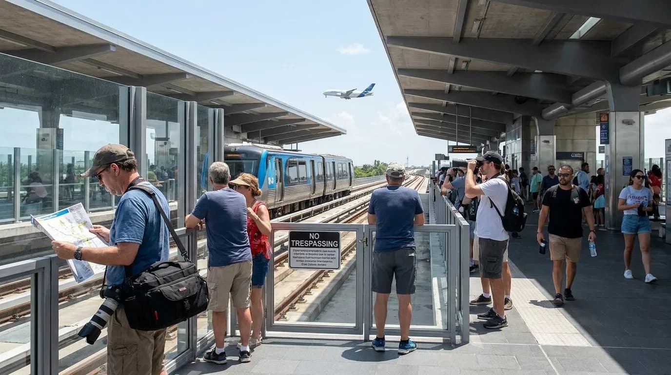 Practical city scene for Airbus A380: Miami Plane-Spotting Corners With Smart Transit Limits