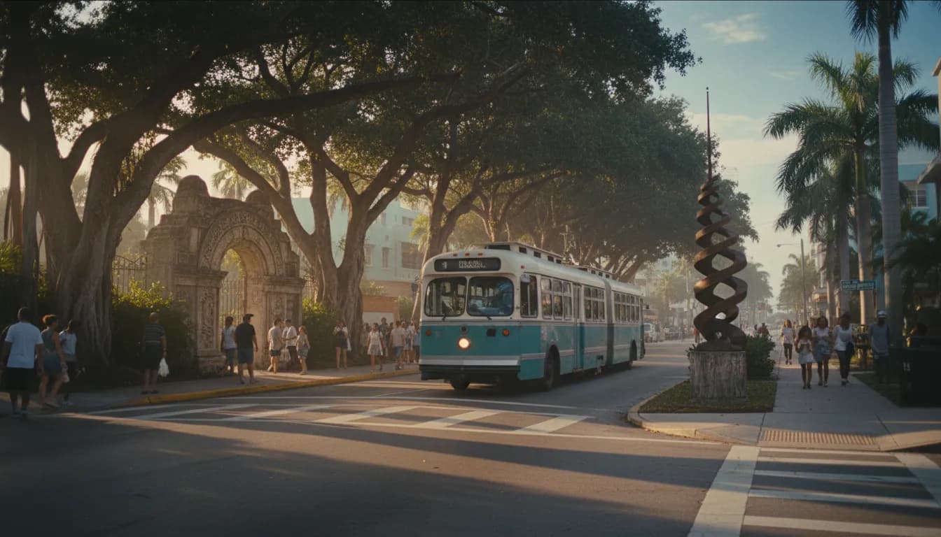 Practical city scene for Lions Gate Portal 2026: Miami's Mystical and Overlooked Public Spaces
