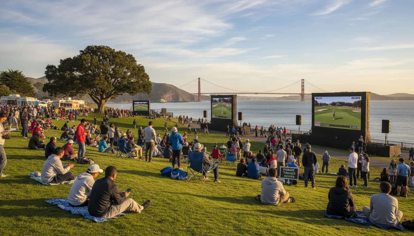 Practical city scene for San Francisco's Best Spots to Watch US Amateur Golf with Sound