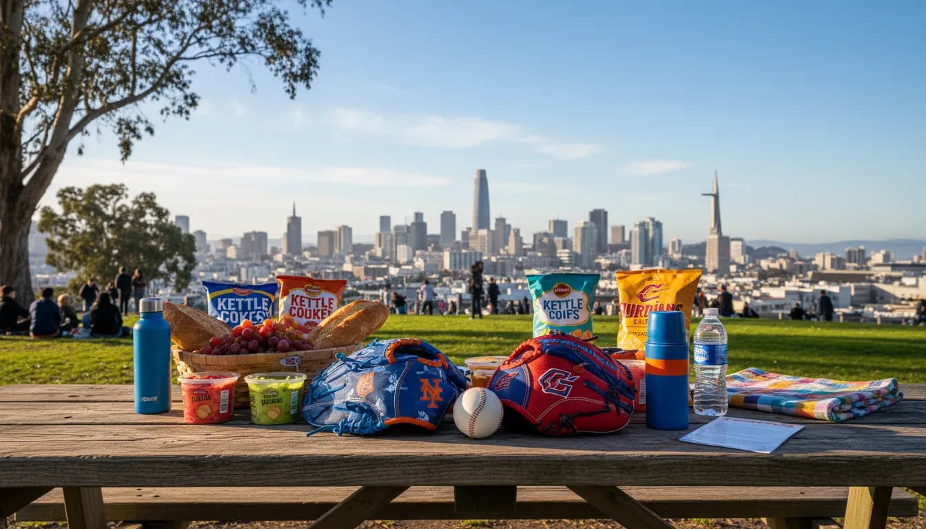 Practical city scene for Free Fun in San Francisco: Mets vs Guardians Inspired Outdoor Activities
