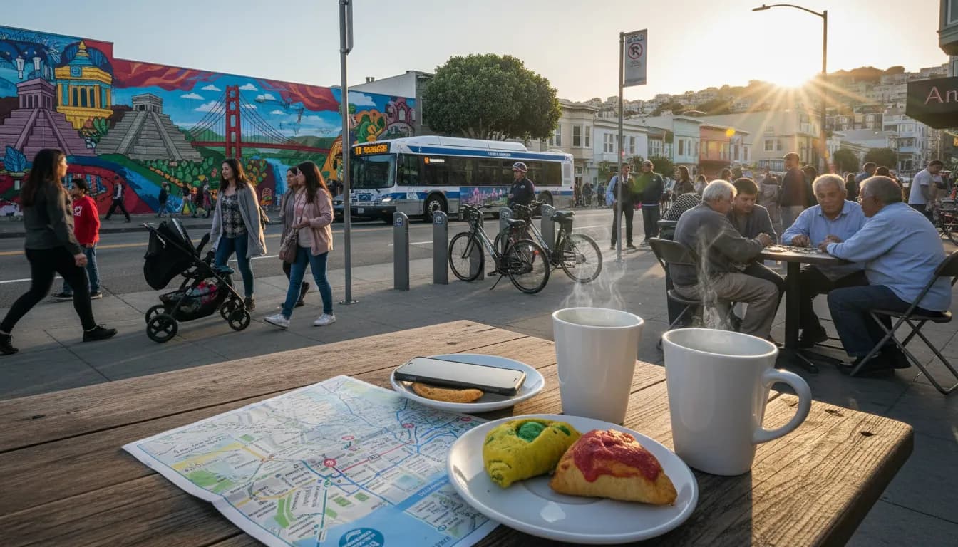 San Francisco Neighborhoods: Inter Miami vs San Luis Inspired Cultural Exploration — photorealistic San Francisco editorial scene