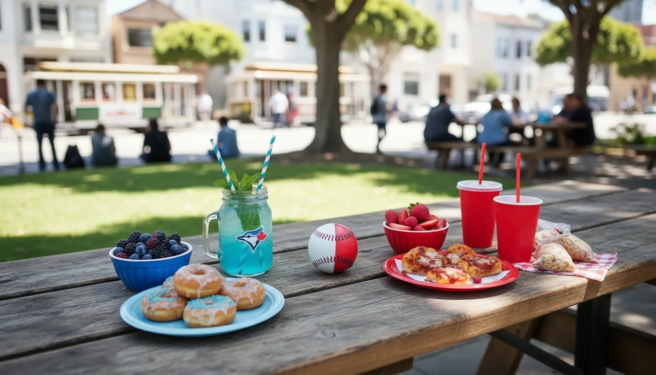 Practical city scene for San Francisco Neighborhoods: Blue Jays vs Cubs Inspired Community Vibes