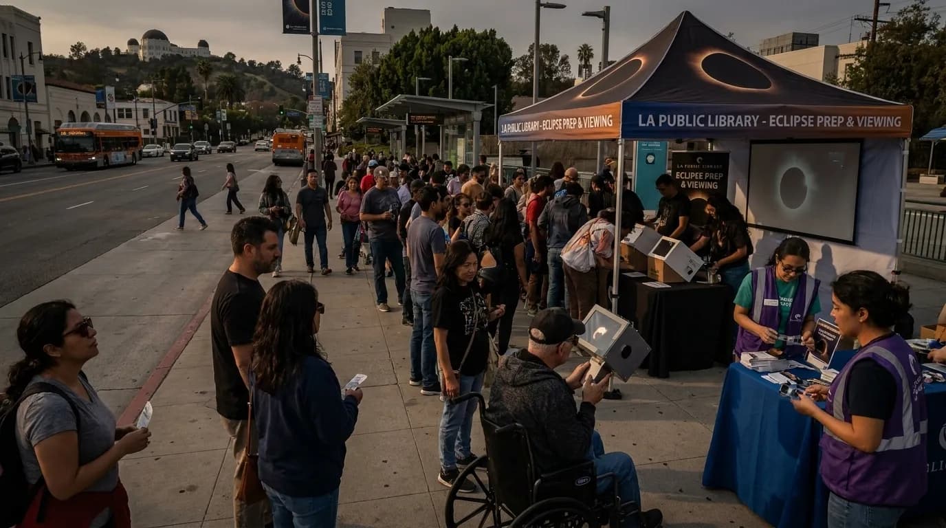 Local detail for Solar Eclipses: LA Library Prep and Accessible Viewing Gear