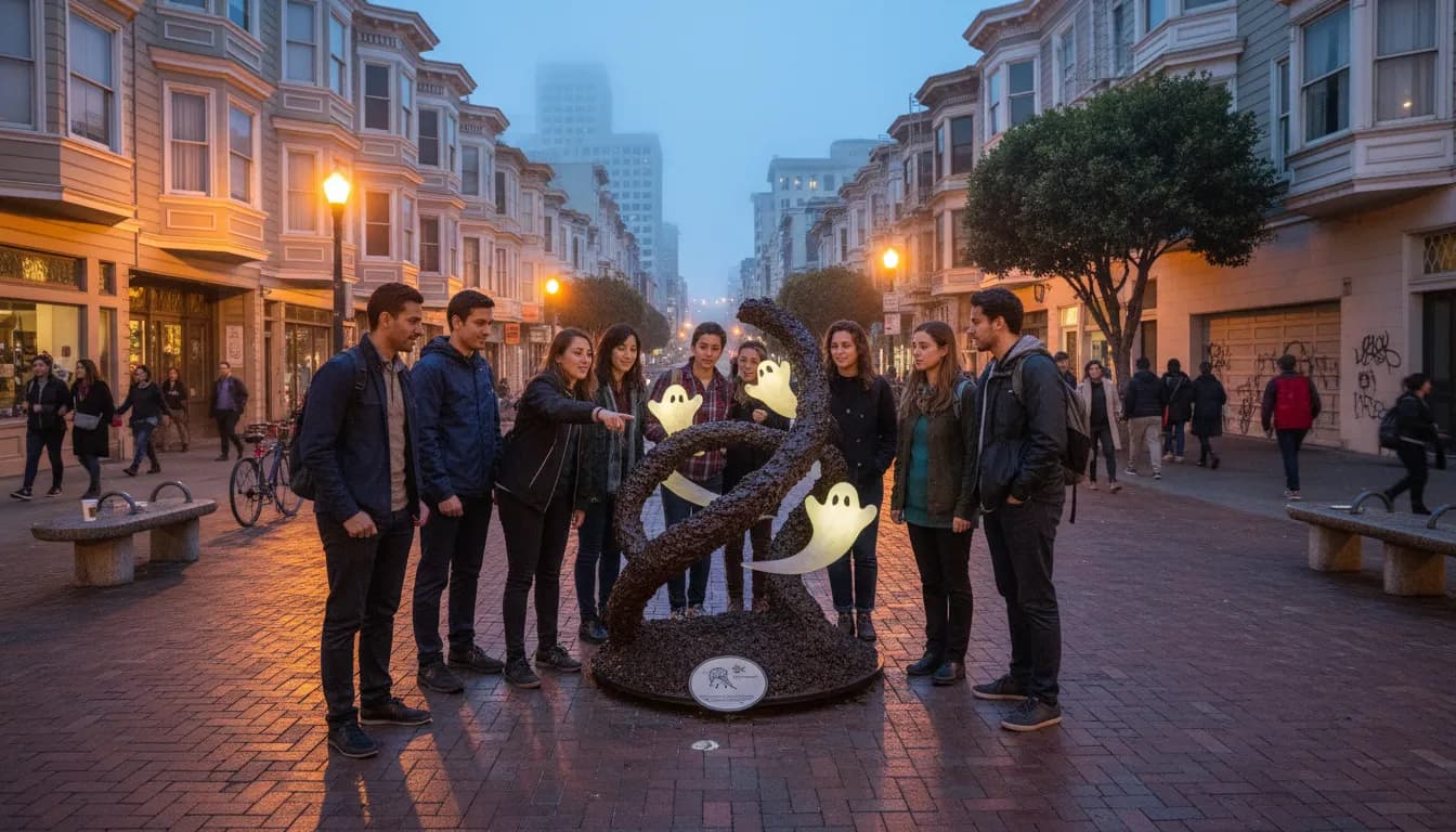 Practical city scene for Discovering Oreo Chocolate Crème Ghosts: A San Francisco Oddity Route