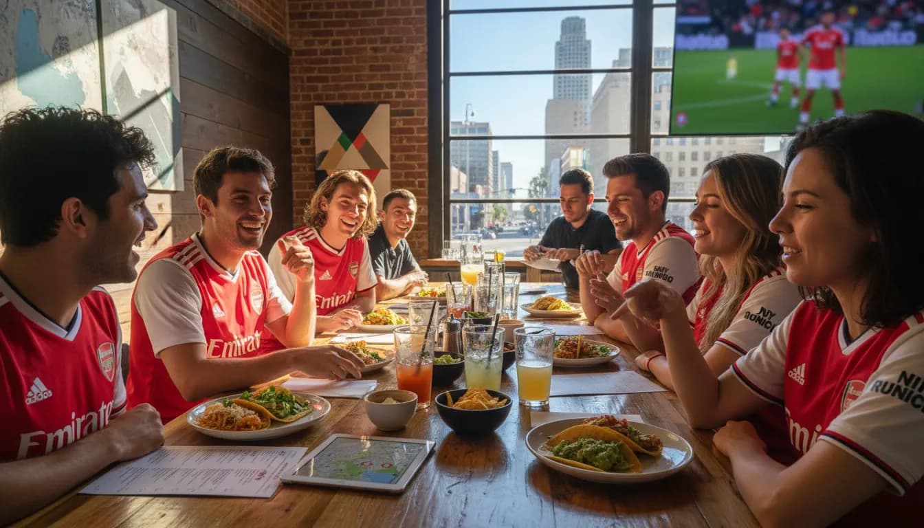 Local detail for Los Angeles Social Plan: Arsenal vs Betis Match Day Experience