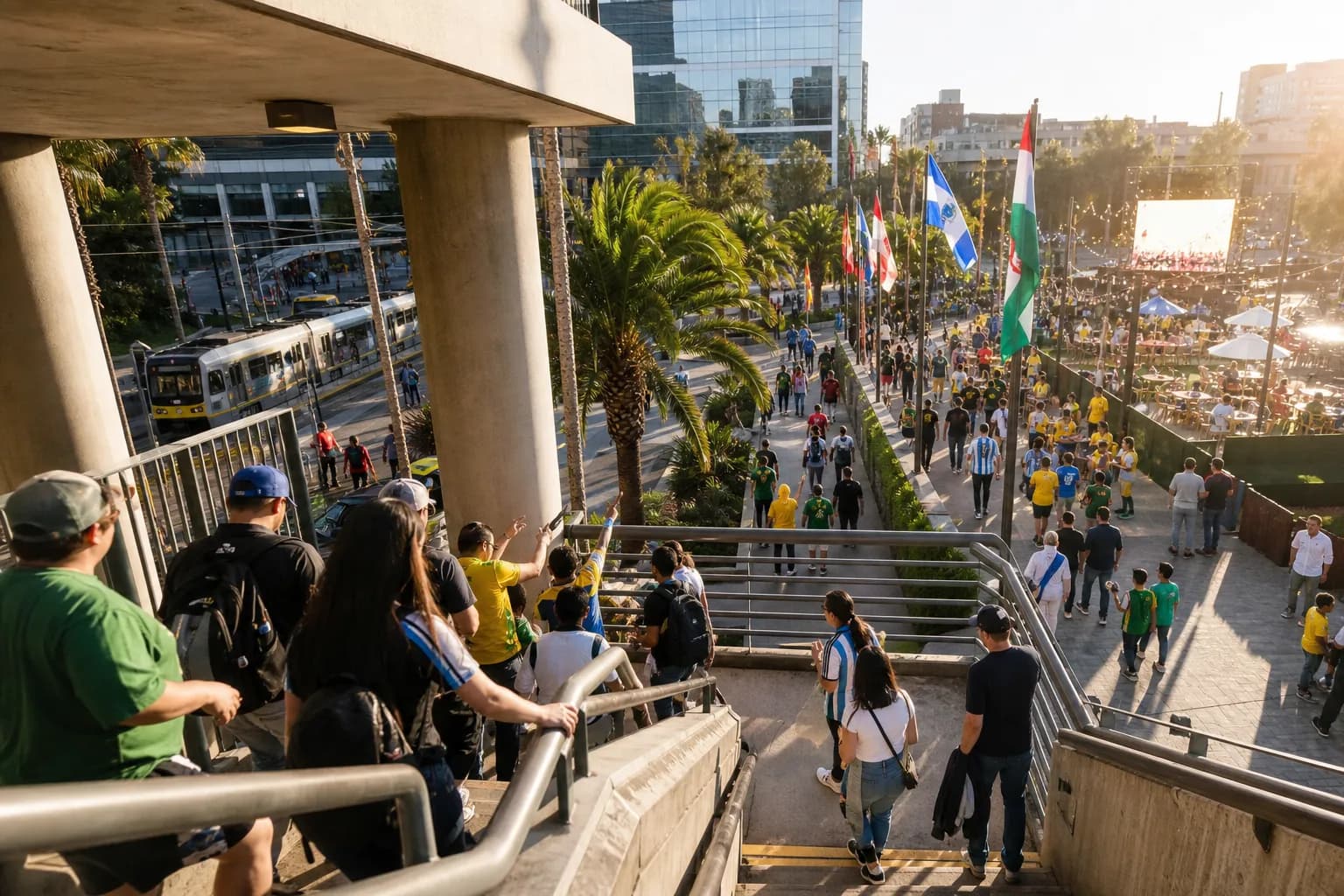 Where Can Los Angeles Watch When Is World Cup 2026 Tonight Without a Stadium Ticket for Free Screens? - bright varied World Cup viewing scene 2