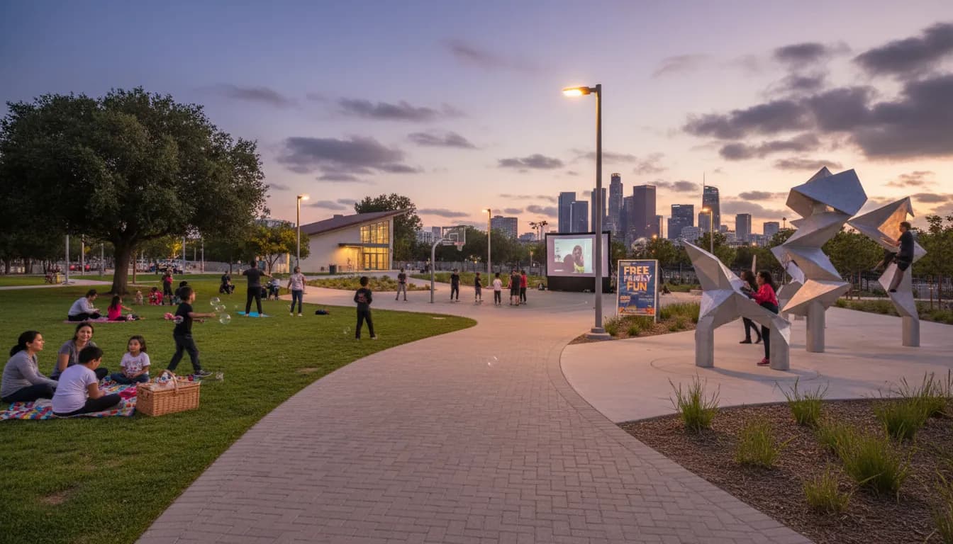 Free Fun in Los Angeles: 'América vs San Diego' Event Alternatives — photorealistic Los Angeles editorial scene