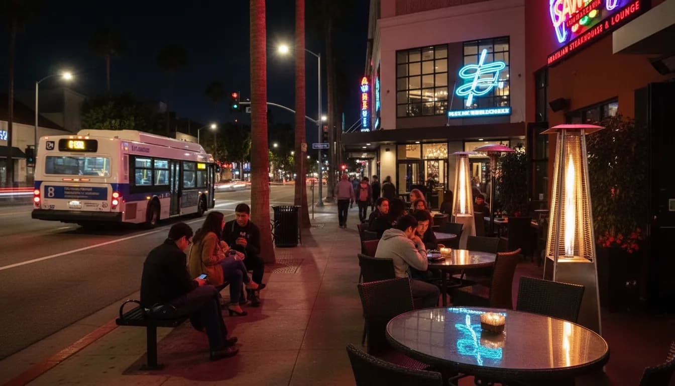 Practical city scene for Los Angeles Nightlife: 'Netflix Ad Vitam Sequel' Discussion Spots