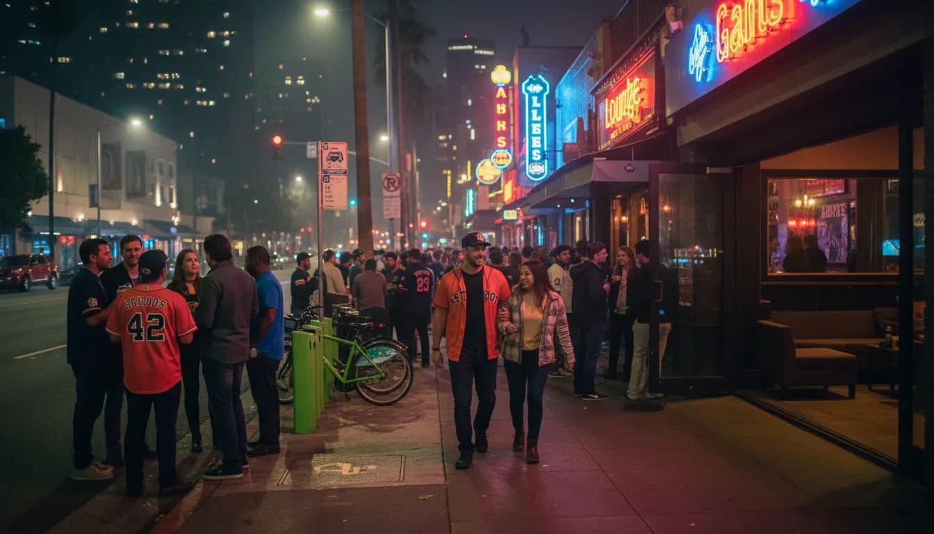 Local detail for Los Angeles Bars: 'Astros vs Giants' Post-Game Wind Down