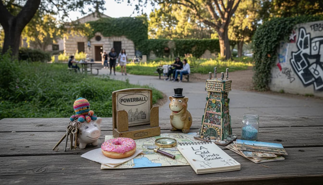 Practical city scene for Los Angeles Odd Finds: After the 'Powerball Drawing' Excitement