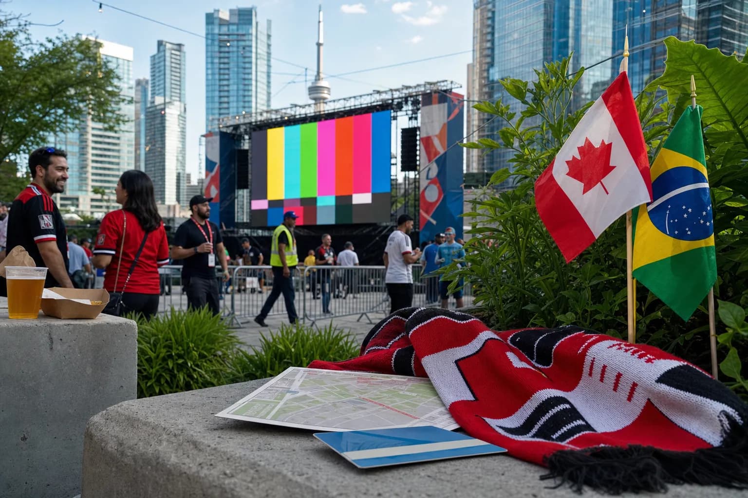 Where Can Toronto Watch FIFA World Cup 2026 Tonight Without a Stadium Ticket? - bright World Cup cover with varied objects and setting