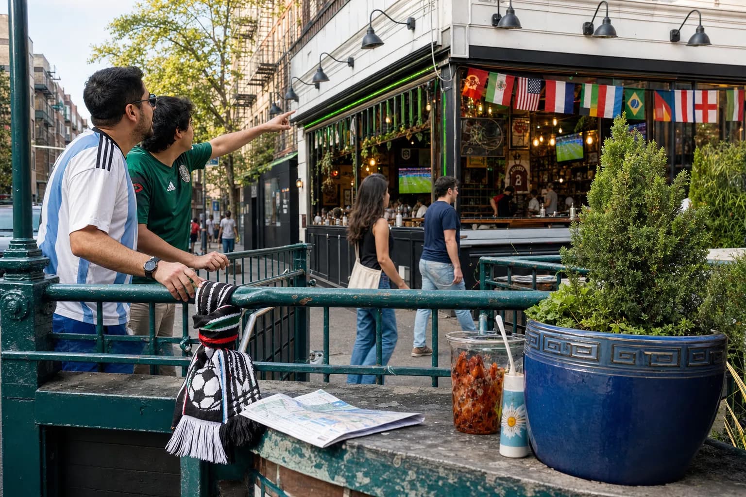 Can Astoria NYC Make Watch World Cup 2026 Work as a Transit-First Match Day? - bright World Cup cover with varied objects and setting