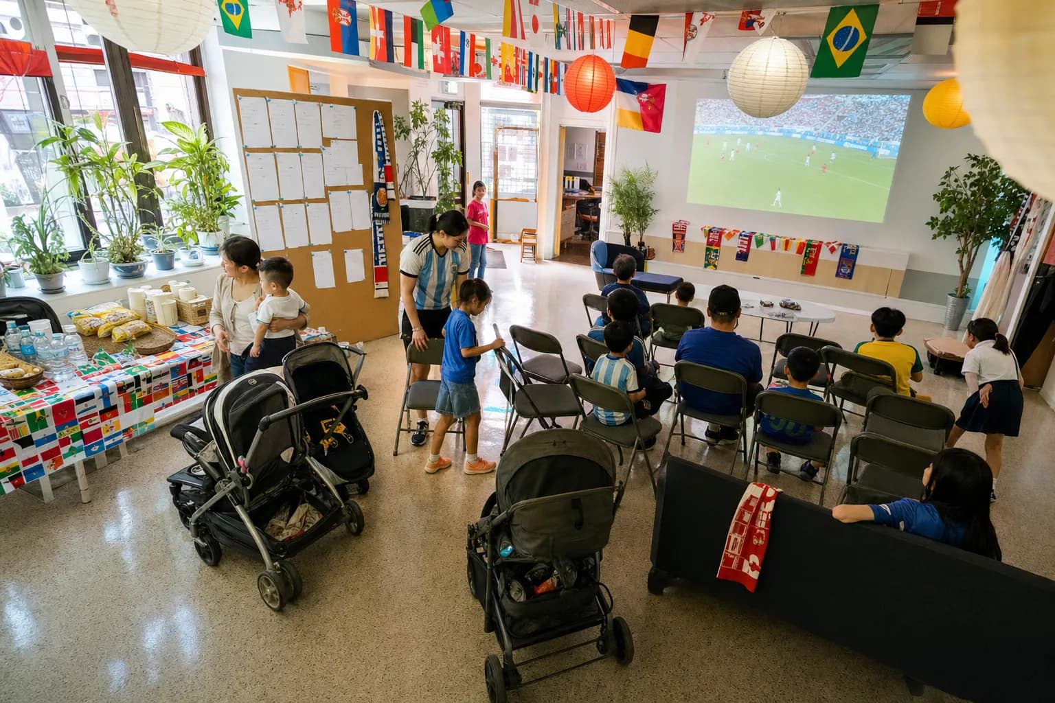 Can Flushing NYC Make FIFA World Cup Schedule 2026 Work as a Family-Friendly Public Screen? - bright varied World Cup scene 2