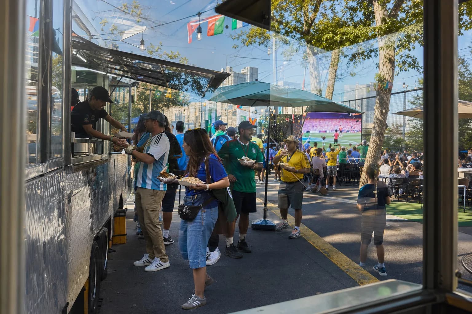 Can Long Island City NYC Make Games World Cup 2026 Work as a Bar-Free Watch Night? - bright varied World Cup viewing scene 3