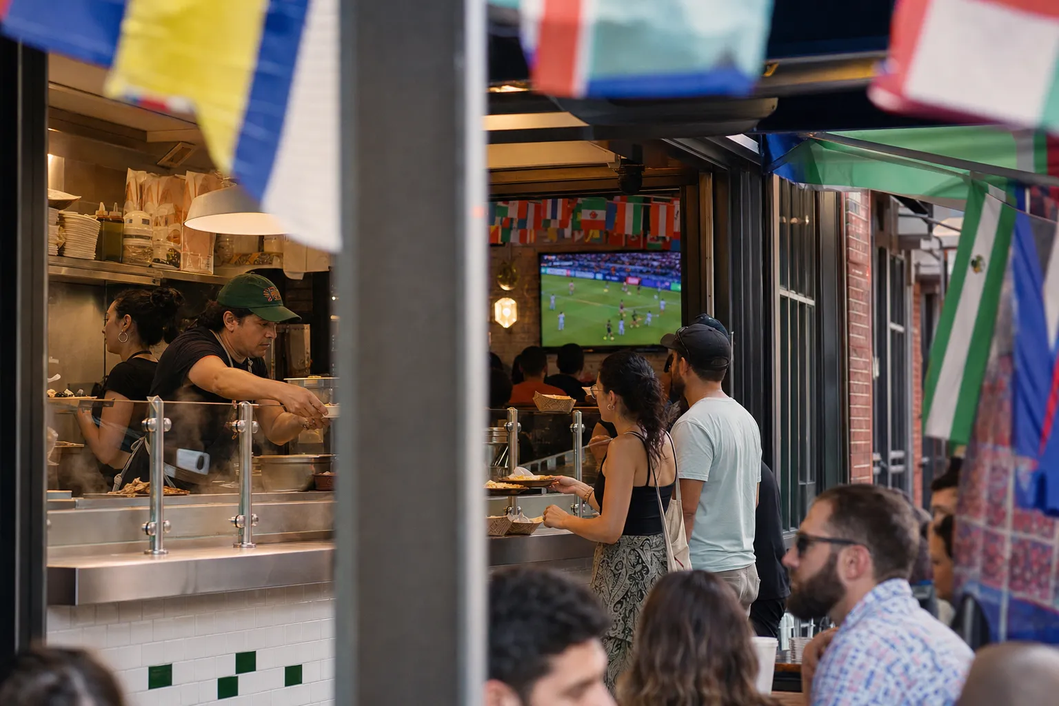 Can Williamsburg NYC Turn Where Is World Cup 2026 Into a Real Group Chat Plan Tonight for Free Screens? - bright varied World Cup viewing scene 1