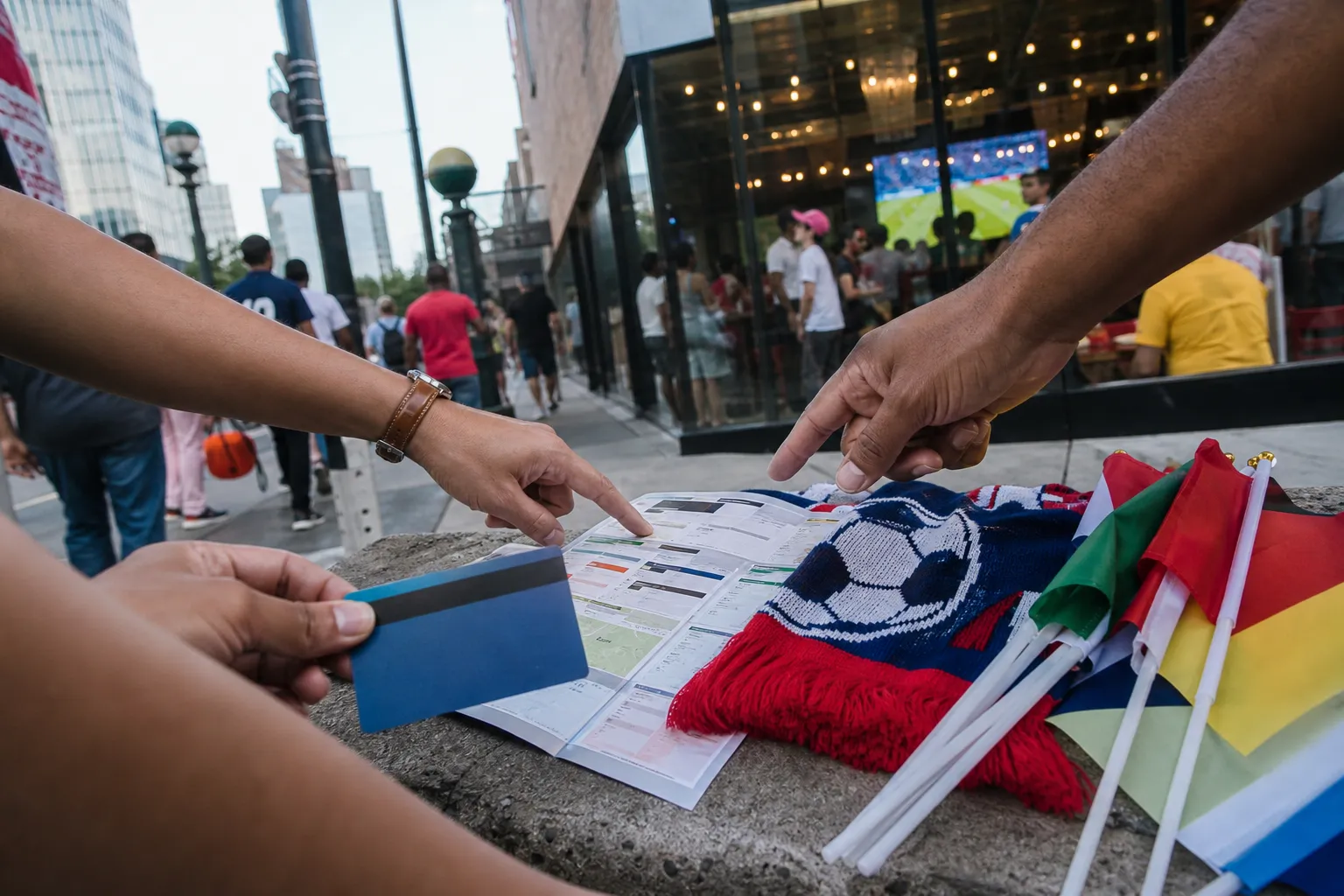 Can Downtown Brooklyn NYC Make World Cup 2026 Matches Work as a Watch Party? - bright varied World Cup viewing scene 1