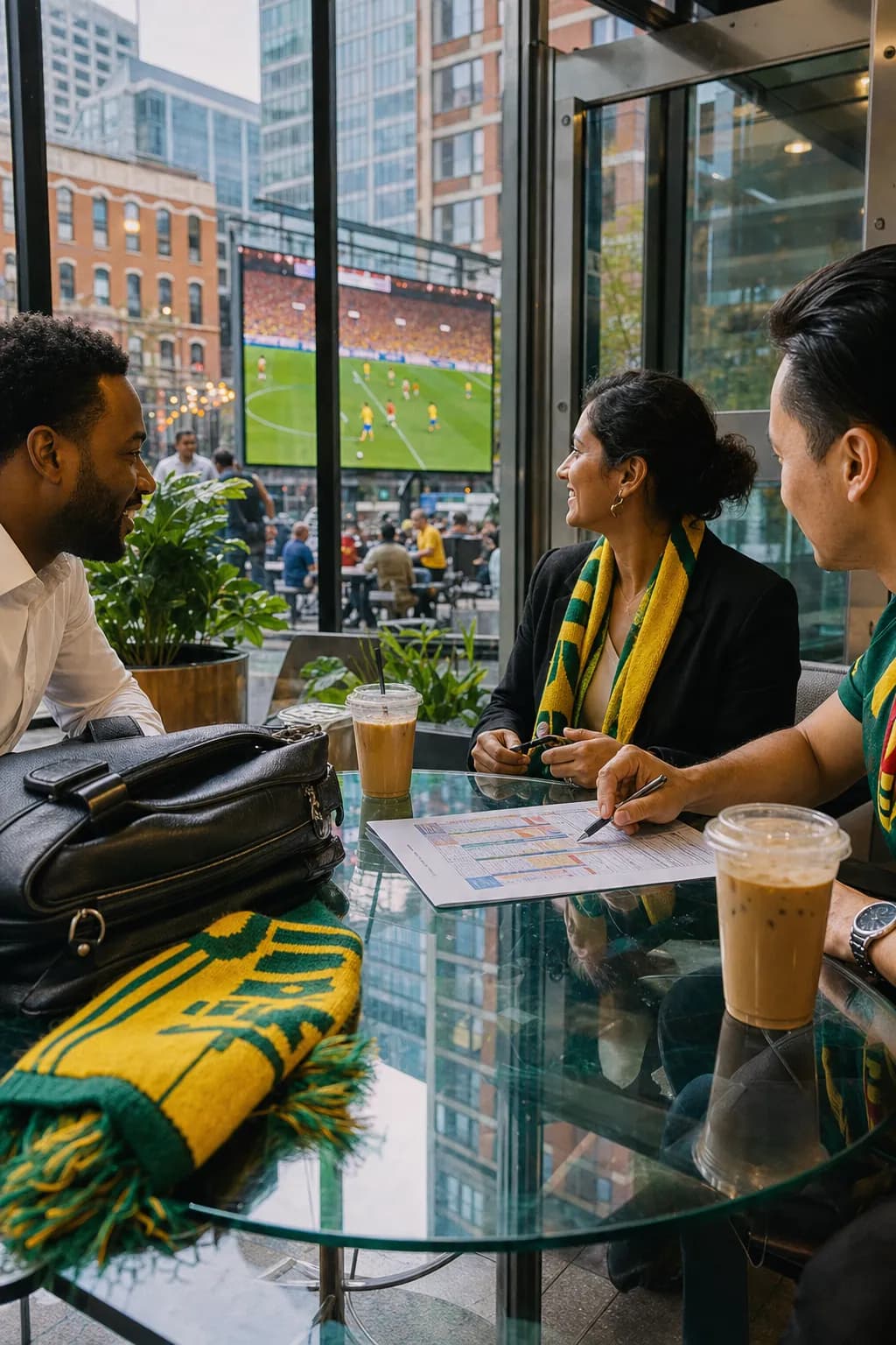 Can Downtown Brooklyn NYC Make World Cup 2026 Matches Work as a Watch Party? - bright World Cup cover with varied objects and setting