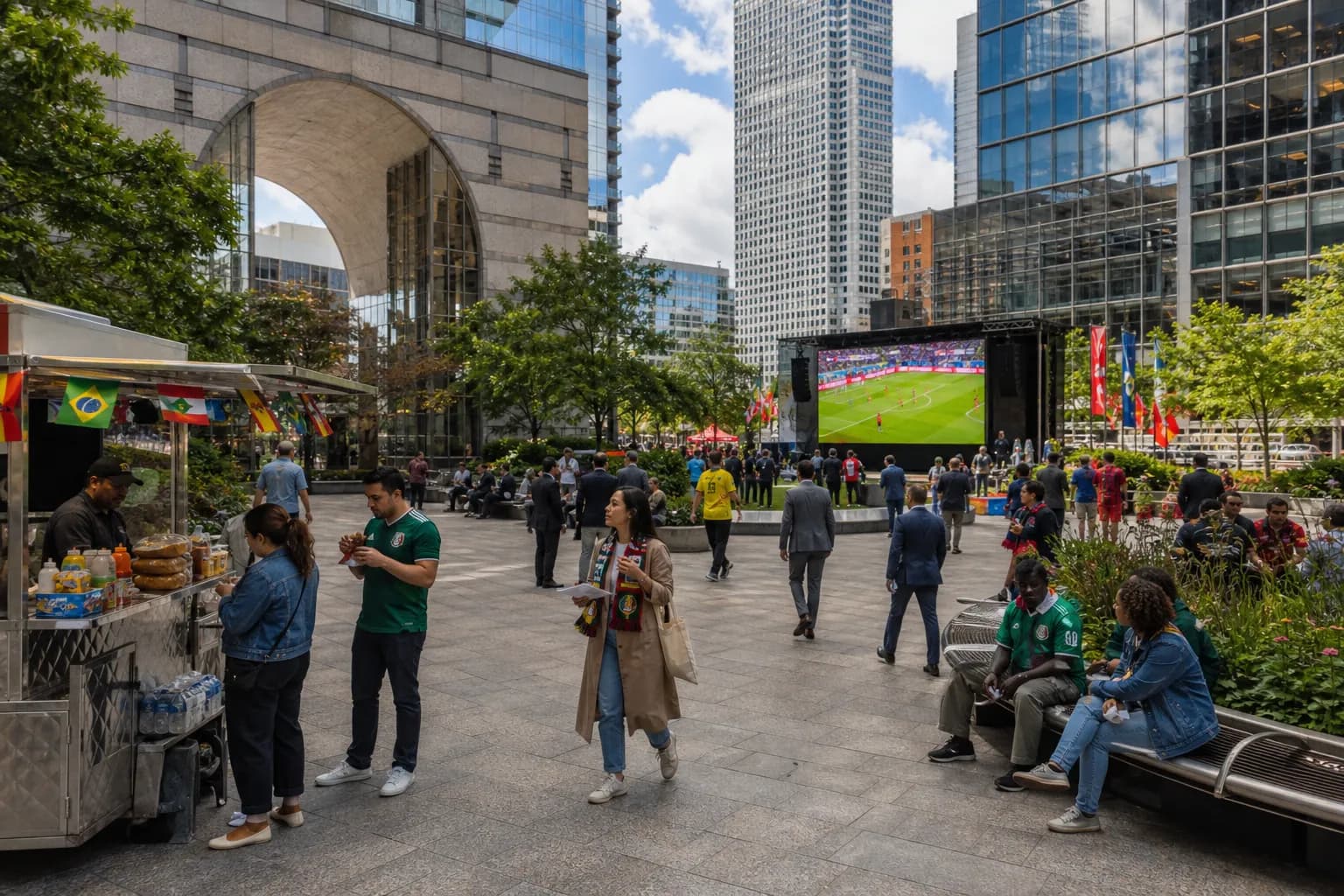 Can Downtown Brooklyn NYC Make World Cup 2026 Matches Work as a Watch Party? - bright varied World Cup scene 2