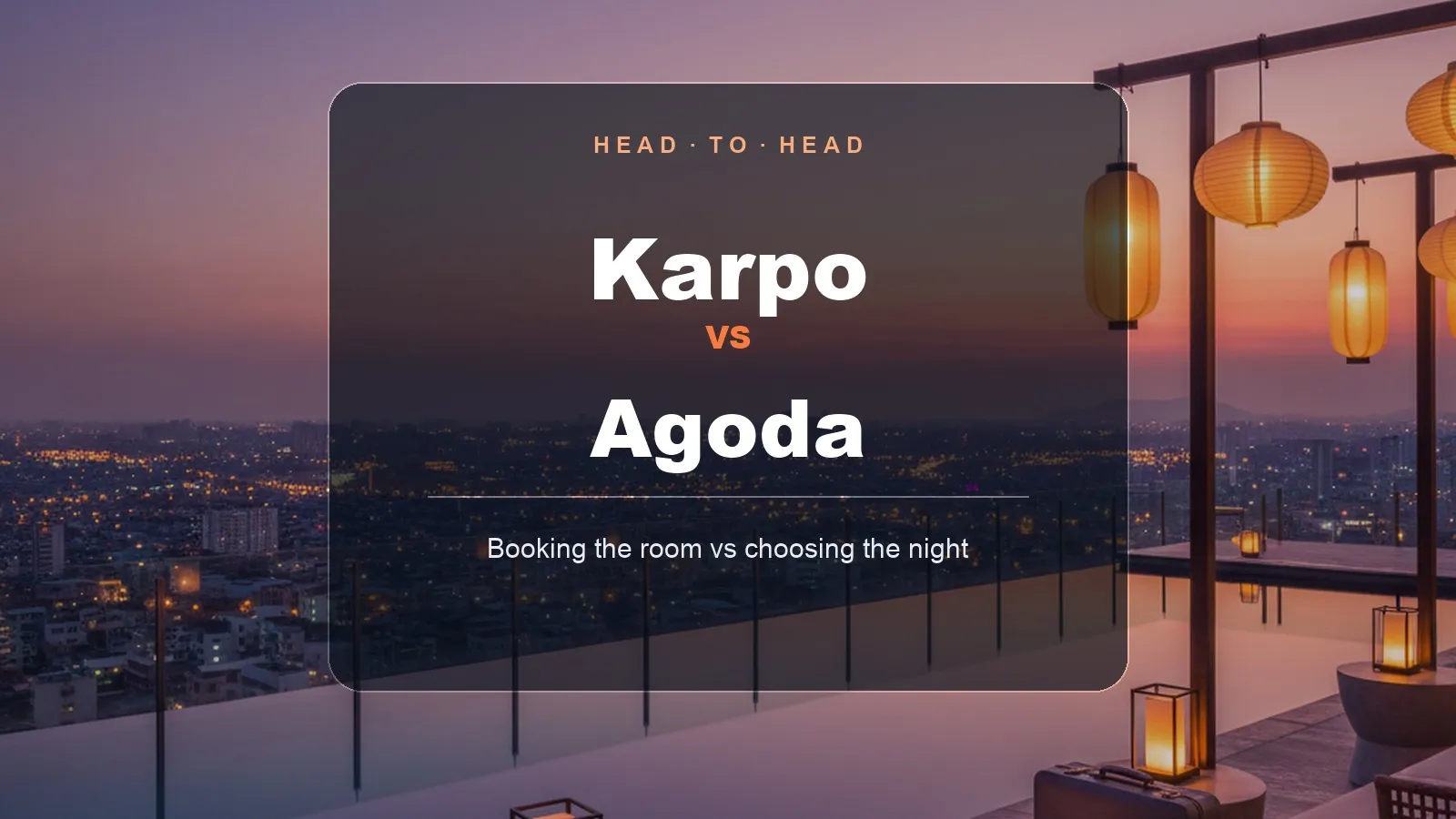Editorial comparison of Karpo and Agoda