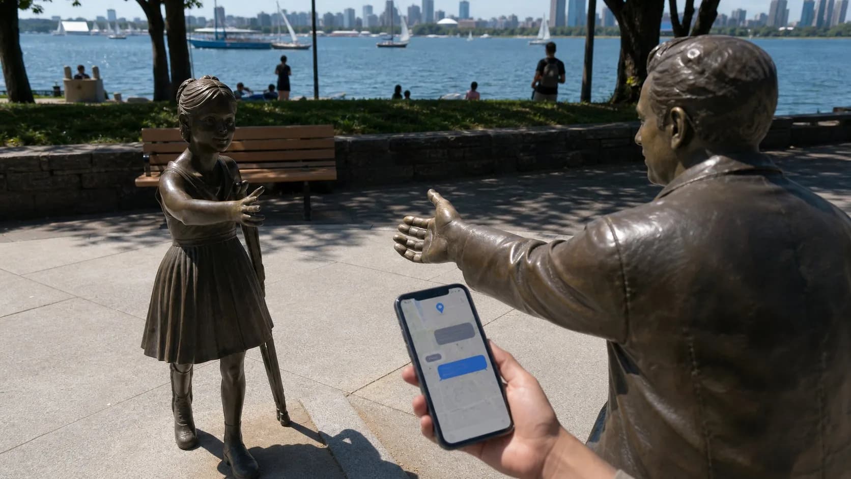 A real city moment showing Karpo helping someone act after using Connected Papers