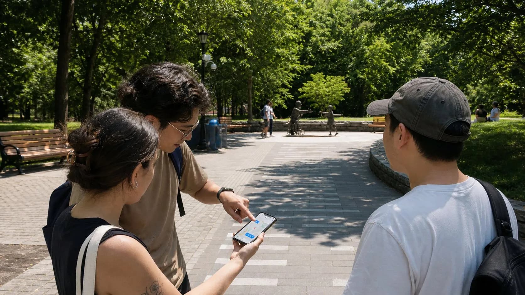 A real city moment showing Karpo helping someone act after using Consensus