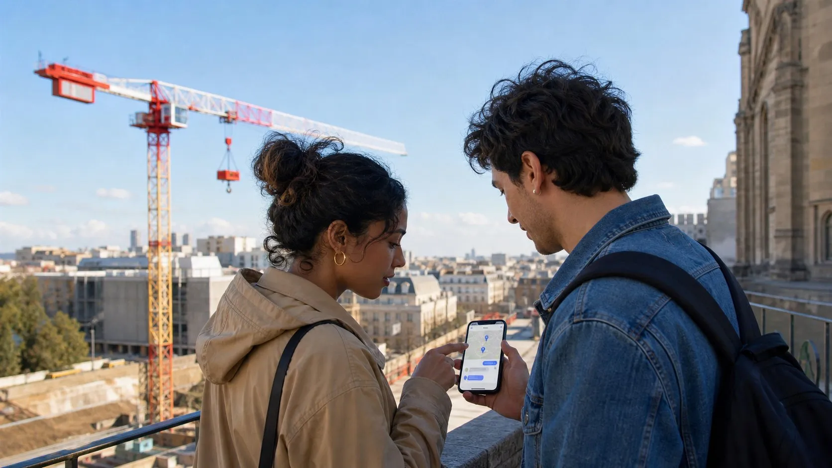 A real city moment showing Karpo helping someone act after using Dia Browser