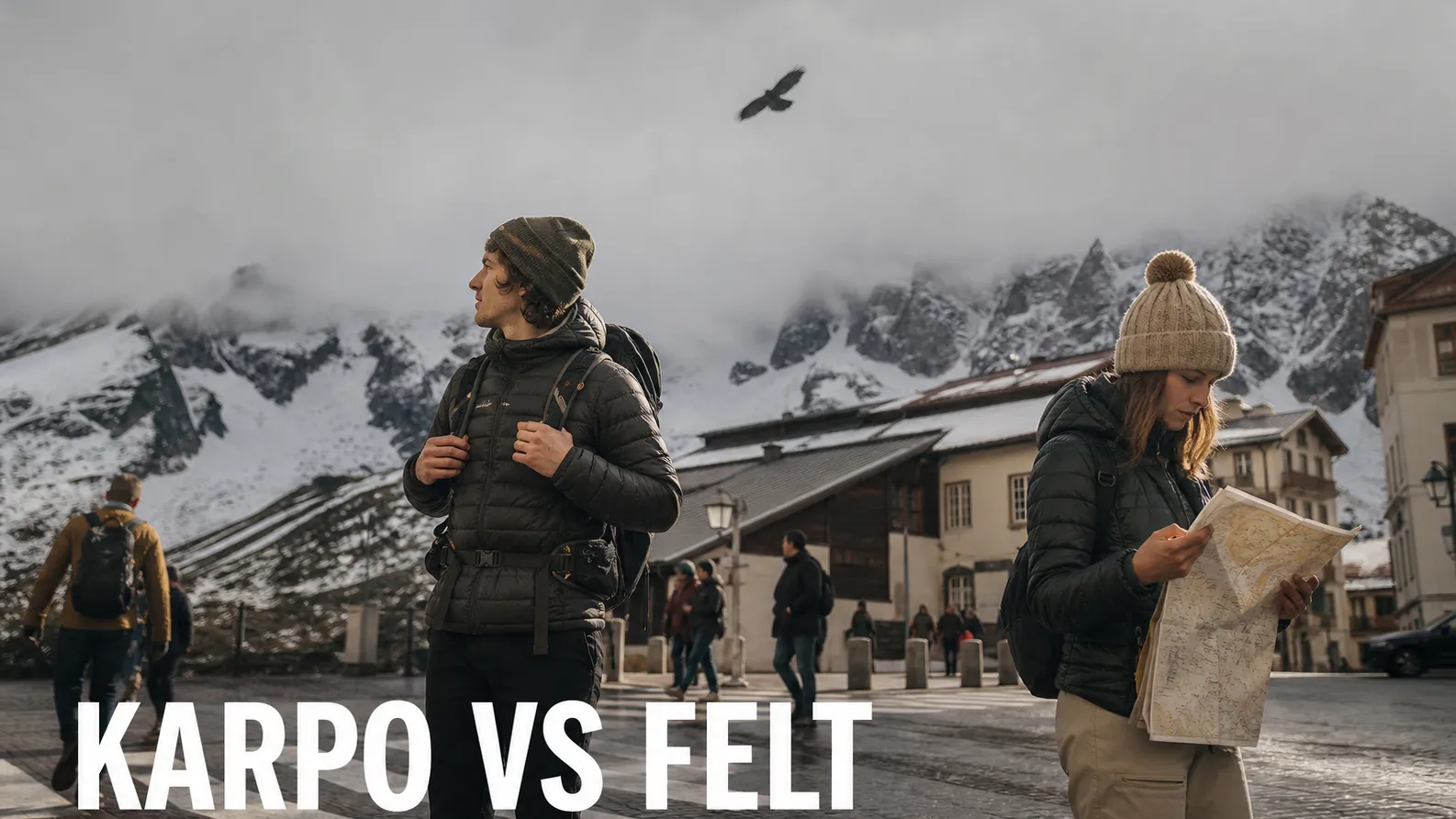 Karpo versus Felt in a photorealistic editorial comparison.