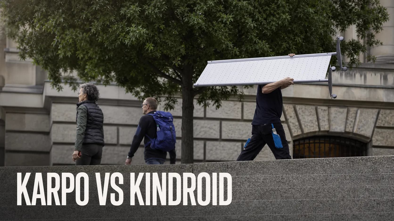 Karpo versus Kindroid in a photorealistic editorial comparison.