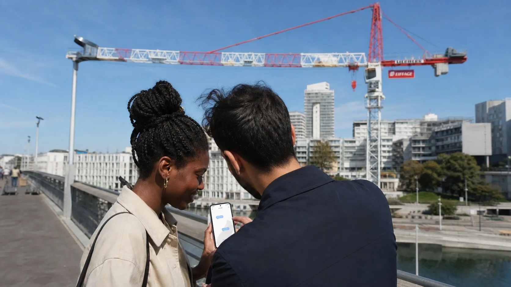 A real city moment showing Karpo helping someone act after using Make AI Agents