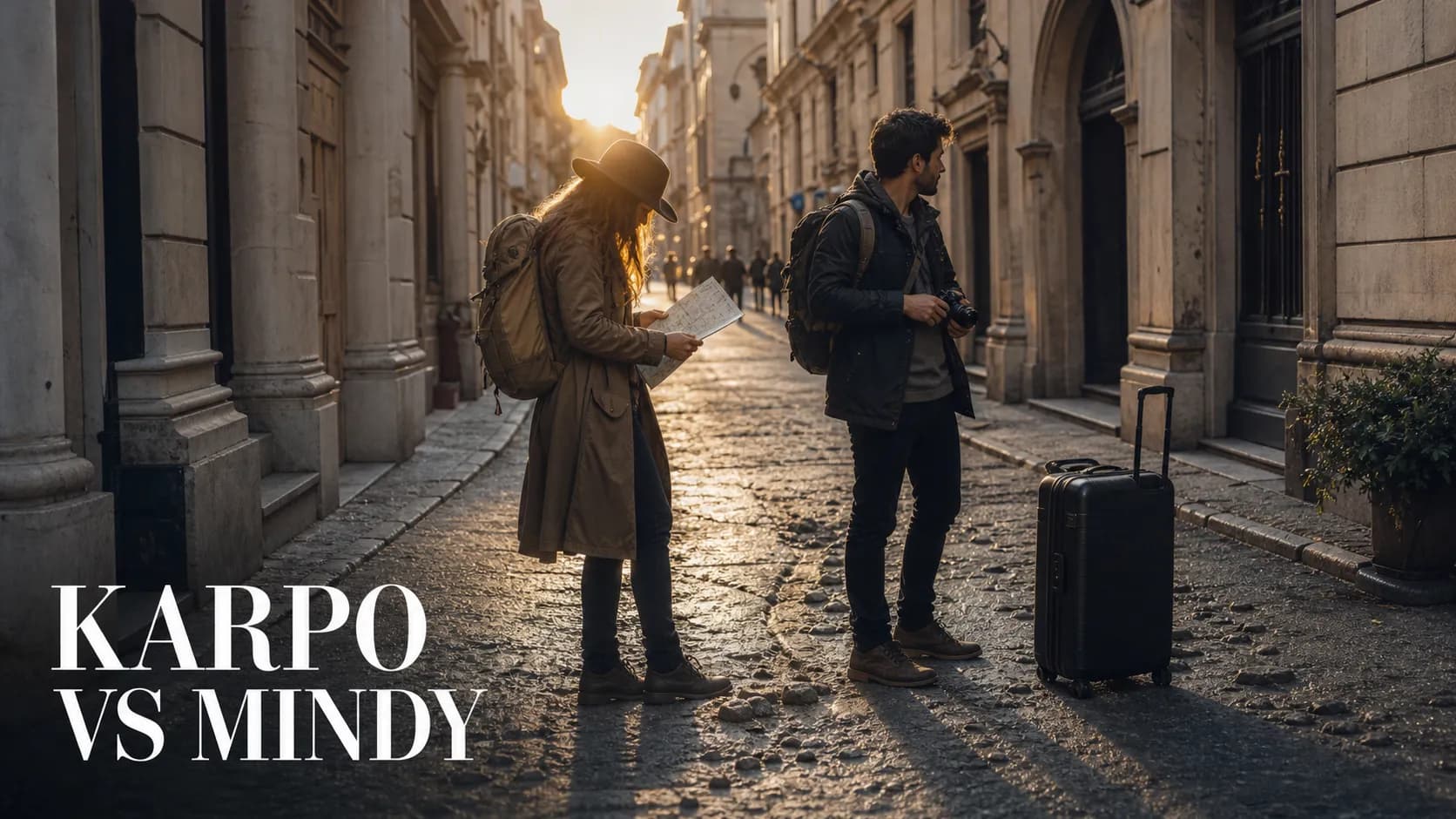 Karpo versus Mindy in a photorealistic editorial comparison.