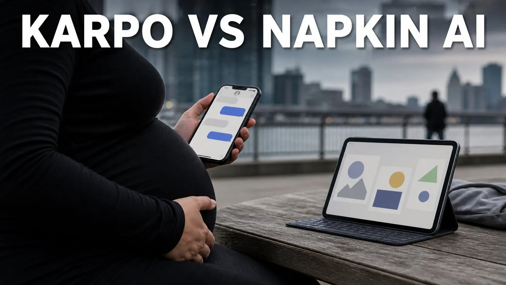 Photorealistic Karpo versus Napkin AI comparison using a landscape route composition
