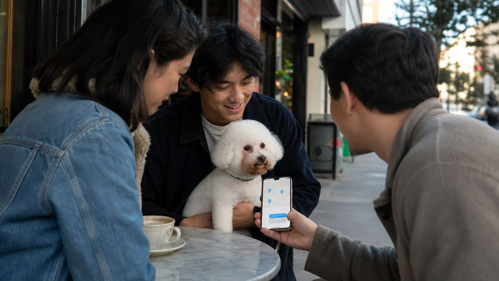 A real city moment showing Karpo helping someone act after using Napkin AI