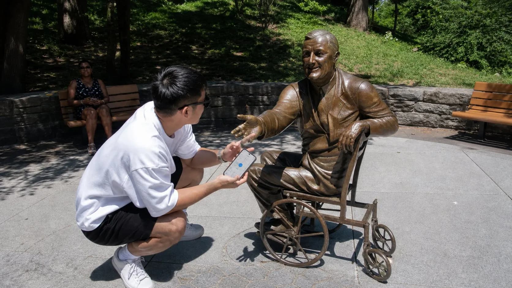 A real city moment showing Karpo helping someone act after using ResearchRabbit